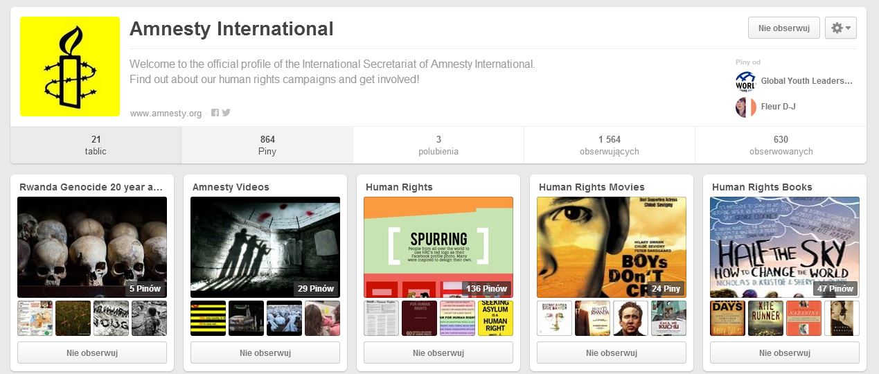 Pinterest w organizacjach pozarządowych – case study